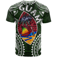 Guam T Shirt Custom Guam Independence Day Wish You A Very Happy Independence Day With Polynesian Patterns LT10 - Polynesian Pride