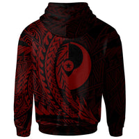 Yap State Hoodie Red Wings Style - Polynesian Pride