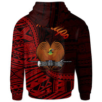 Papua New Guinea Zip Hoodie Kukupo Polynesian Patterns - Polynesian Pride