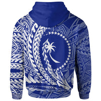 Chuuk State Zip Hoodie Wings Style Flag Color - Polynesian Pride