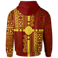 Rotuma Zip Hoodie Custom Rotuma Flag Style - Polynesian Pride