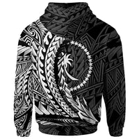 Chuuk State Zip Hoodie White Wings Style - Polynesian Pride
