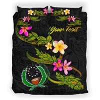 Pohnpei Polynesian Custom Personalised Bedding Set - Plumeria Tribal - Polynesian Pride