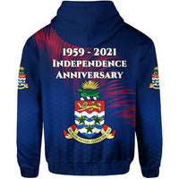 Cayman Islands Hoodie Coat of Arms Independence Anniversary Simple Style Blue LT8 - Polynesian Pride