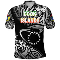 Cook Islands Rugby Polo Shirt Unique Vibes Black Unisex Black - Polynesian Pride