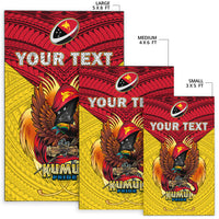 (Custom Personalised) Papua New Guinea Rugby Kumul Pride Area Rug - LT2 - Polynesian Pride
