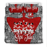 (Custom Personalised) Tonga Rugby Ikale Tahi Sipi Tau Bedding Set - LT2 - Polynesian Pride