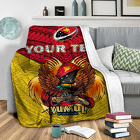 (Custom Personalised) Papua New Guinea Rugby Kumul Pride Blanket - LT2 - Polynesian Pride