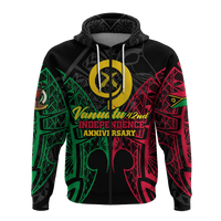 Custom Vanuatu 42nd Independence Anniversary Pride Hoodie LT12 - Polynesian Pride