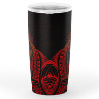 Tonga Polynesian Tumbler - Red - Polynesian Turtle Manta Ray - Polynesian Pride
