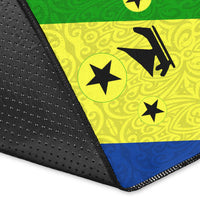 (Custom Personalised) Vanuatu Malampa Province Area Rug - Flag Style - LT12 - Polynesian Pride