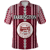 Custom Hawaii Farrington High School Polo Shirt Simple Style LT8 - Polynesian Pride
