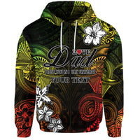 Custom Polynesian Fathers Day Hoodie I Love You In Every Universe Reggae LT8 - Polynesian Pride