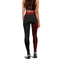 Marshall Islands 2nd Leggings (Red) A6 - Polynesian Pride
