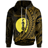 New Caledonia Hoodie Houailou Wings Style Unisex Black - Polynesian Pride