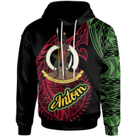 Vanuatu Hoodie ntom Seal of Vanuatu Special Style Unisex Black - Polynesian Pride
