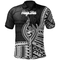 Guam Polo Shirt Hagatna Seal Of Guam Polynesian Patterns Unisex Black - Polynesian Pride
