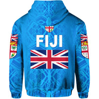 Fiji Day Zip Hoodie Flag Vibes LT8 - Polynesian Pride