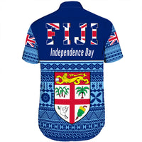 Fiji Independence Day Short Sleeve Shirt LT10 - Polynesian Pride