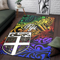 Fiji Area Rug - Rainbow Polynesian Pattern - Polynesian Pride