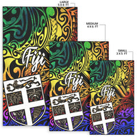 Fiji Area Rug - Rainbow Polynesian Pattern - Polynesian Pride
