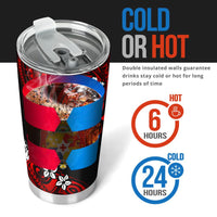 Mate Ma'a Tonga Rugby Tumbler Polynesian Unique Vibes - Red - Polynesian Pride