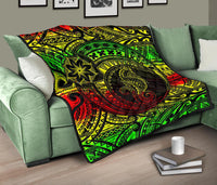 Seahorse Polynesian Premium Quilt - Polynesian Tattoo Reggae - Polynesian Pride