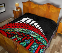 Anzac New Zealand Quilt, Poppies Lest We Forget Maori Premium Quilt Soldiers Paua - Polynesian Pride