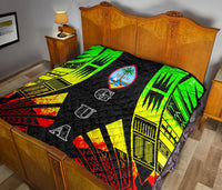 Guam Premium Quilt - Polynesian Tattoo Reggae - Polynesian Pride
