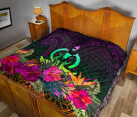 Vanuatu Premium Quilt - Summer Hibiscus - Polynesian Pride