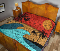 Hawaii Polynesian Sun Down Premium Quilt - Polynesian Pride