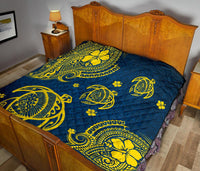 Hawaii Turtle Polynesian Premium Quilt - Kala Style - Polynesian Pride