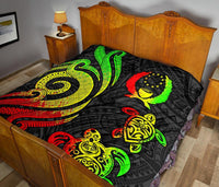 Pohnpei Premium Quilt - Reggae Tentacle Turtle - Polynesian Pride