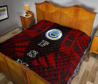 Federated States Of Micronesia Premium Quilt - Federated States Of Micronesia Seal Polynesian Red Tattoo - Polynesian Pride