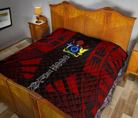 Cook Islands Premium Quilt - Cook Islands Polynesian Red Tattoo - Polynesian Pride