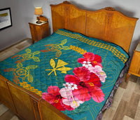 Hawaiian Turtle Tropical Polynesian - Premium Quilt - Azga Style - Polynesian Pride