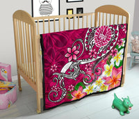 Tahiti Premium Quilt - Turtle Plumeria (Pink) - Polynesian Pride