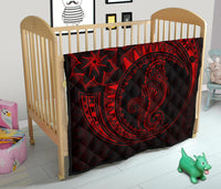 Polynesian Quilt - Polynesian Red Seahorse Tattoo - Polynesian Pride
