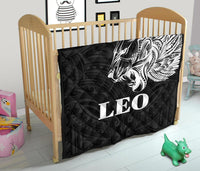 Sun In Leo Zodiac Premium Quilt Polynesian Tattoo Simple - White - Polynesian Pride