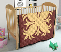 Hawaiian Premium Quilt Royal Pattern - Coral - A2 Style - Polynesian Pride