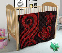 Northern Mariana Premium Quilt - Red Tentacle Turtle - Polynesian Pride