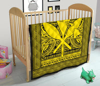 Hawaii Polynesian Kanaka Maoli Premium Quilt Yellow - Polynesian Pride