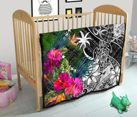 Chuuk Premium Quilt - Turtle Plumeria Banana Leaf - Polynesian Pride