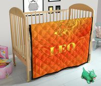 Sun In Leo Zodiac Premium Quilt Polynesian Tattoo Simple - Orange - Polynesian Pride