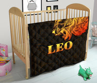 Sun In Leo Zodiac Premium Quilt Polynesian Tattoo Simple - Orange Black - Polynesian Pride