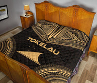 Tokelau Premium Quilt - Tokelau Flag Polynesian Chief Gold Version - Polynesian Pride