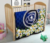 Northern Mariana Islands Premium Quilt - Polynesian Plumeria Pattern - Polynesian Pride
