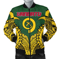 Vanuatu Premium Men's Bomber Jacket Green - Polynesian Pride