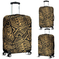 Polynesian Luggage Cover 32 Black-Gold - Polynesian Pride