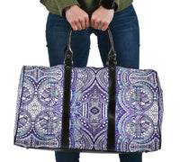Polynesian Symmetry Gardient Violet Hawaii Travel Bag Travel Bag One size Violet - Polynesian Pride